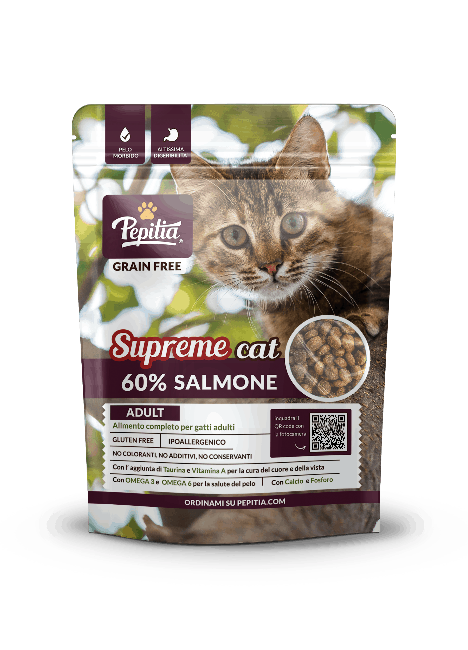 SUPREME CAT Grain Free - 60% Salmone - Gatti adulti