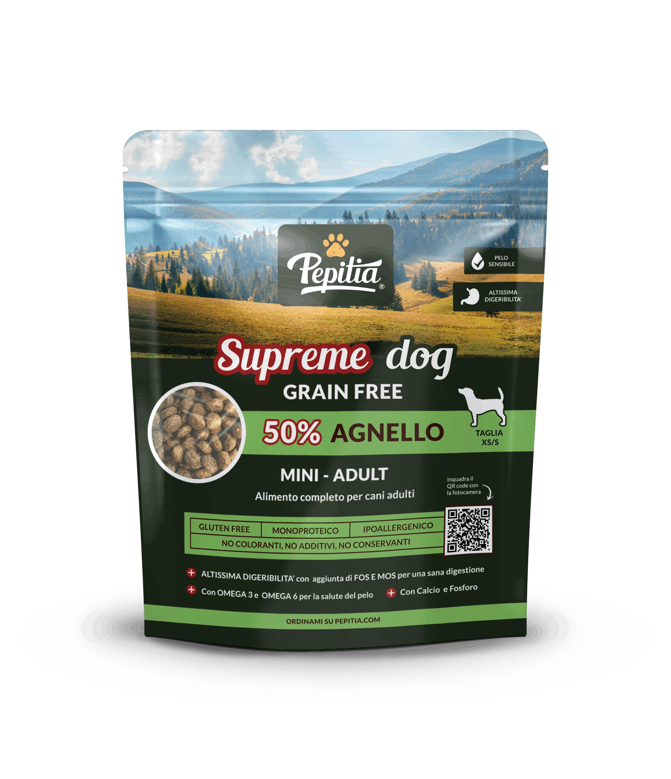 SUPREME DOG Grain Free - Agnello 50% - Adulti - Taglia piccola